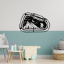 Wallity Camp Life Accesorio de Pared de Metal Negro